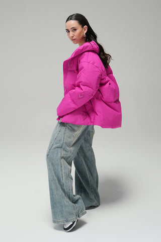 BOMBER JACKET - HOT PINK