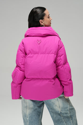 BOMBER JACKET - HOT PINK