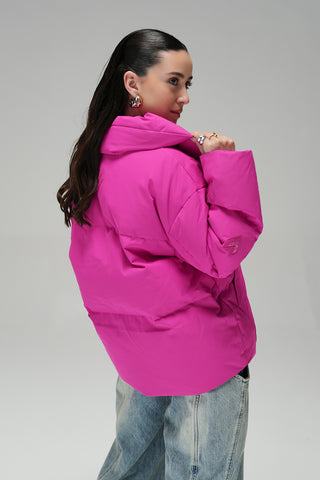 BOMBER JACKET - HOT PINK