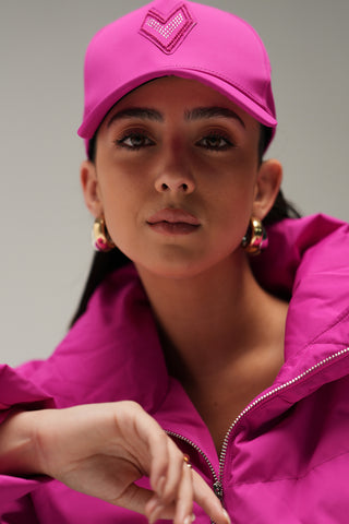 MMVM LOGO CAP - HOT PINK