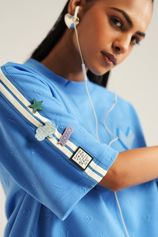 OVERSIZED T-SHIRT - AZURE BLUE