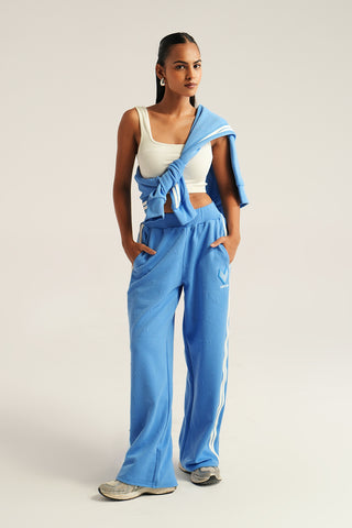 TRACK PANTS - AZURE BLUE