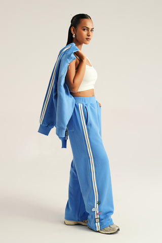 TRACK PANTS - AZURE BLUE
