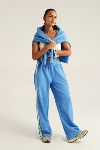 TRACK PANTS - AZURE BLUE