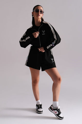CROPPED JACKET - BLACK