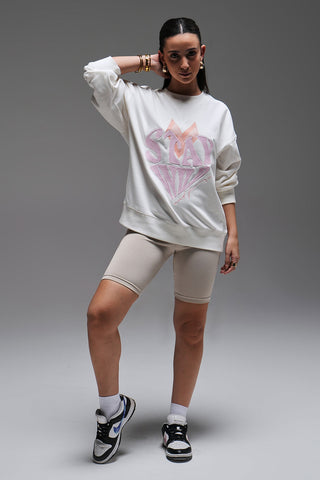 FULL LENGTH SWEATSHIRT - OFF WHITE