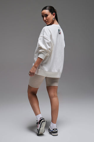 FULL LENGTH SWEATSHIRT - OFF WHITE