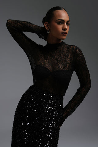 MESH TOP - BLACK